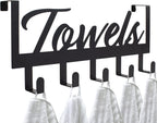 Aesthetic over the Door Towel Rack for Your Bathroom – Space Saving and Convenient Towel Holder with Sturdy Hooks – the Perfect Addition to Your Bathroom Decor
