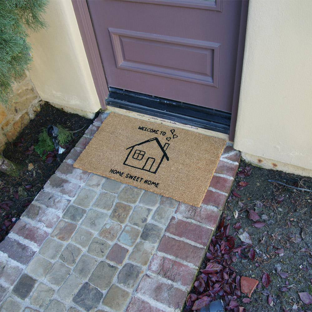 Sweet and Loving Home 18 In. X 30 In. Natural Coir Home Sweet Home Doormat