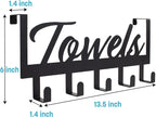 Aesthetic over the Door Towel Rack for Your Bathroom – Space Saving and Convenient Towel Holder with Sturdy Hooks – the Perfect Addition to Your Bathroom Decor