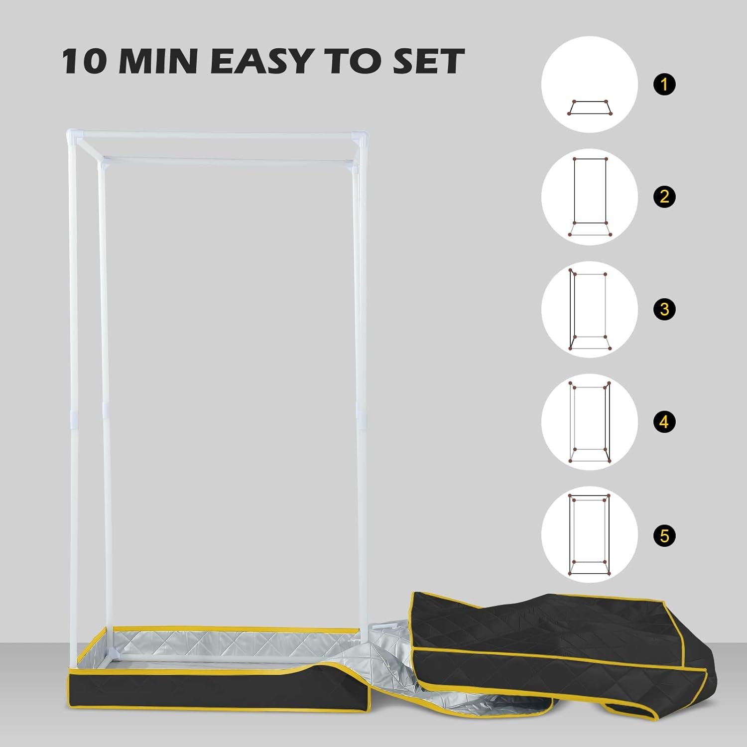 Portable Infrared Sauna, Full Size Far Infrared Sauna, One Person Sauna Tent, Separate Heating Foot Pad and Portable Sauna Chair Home Saunas for Relaxation Detox