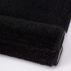 Machine Washable Seashell Design Non-Slip Rubberback 3PCS Bath Rug Set for Bathroom, 3 Piece - 18" X 30"/18" X 19"/18" X 18", Black