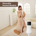Heated Blanket Throw Size, Washable Heated Throw Blanket Electric, Electric Throw Blanket, Beige, 50" X 70", Blanket Warmer Heating Blanket Heat Warming Blanket Electric Blanket Throw Heater
