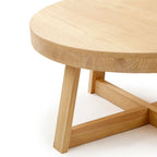 Classic Solid Wood round Coffee Table, 36" Farmhouse Table for Living Room