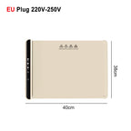 Electric Warming Tray Food Warmer Plate Foldable Portable Smart Food Fast Heating Mat Electric Warming Tray with 3 Tem Setting
