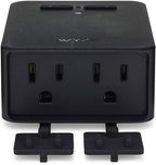 Smart Home Smart Indoor/Outdoor Plug, Wifi Enabled, Black