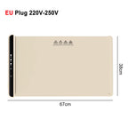 Electric Warming Tray Food Warmer Plate Foldable Portable Smart Food Fast Heating Mat Electric Warming Tray with 3 Tem Setting