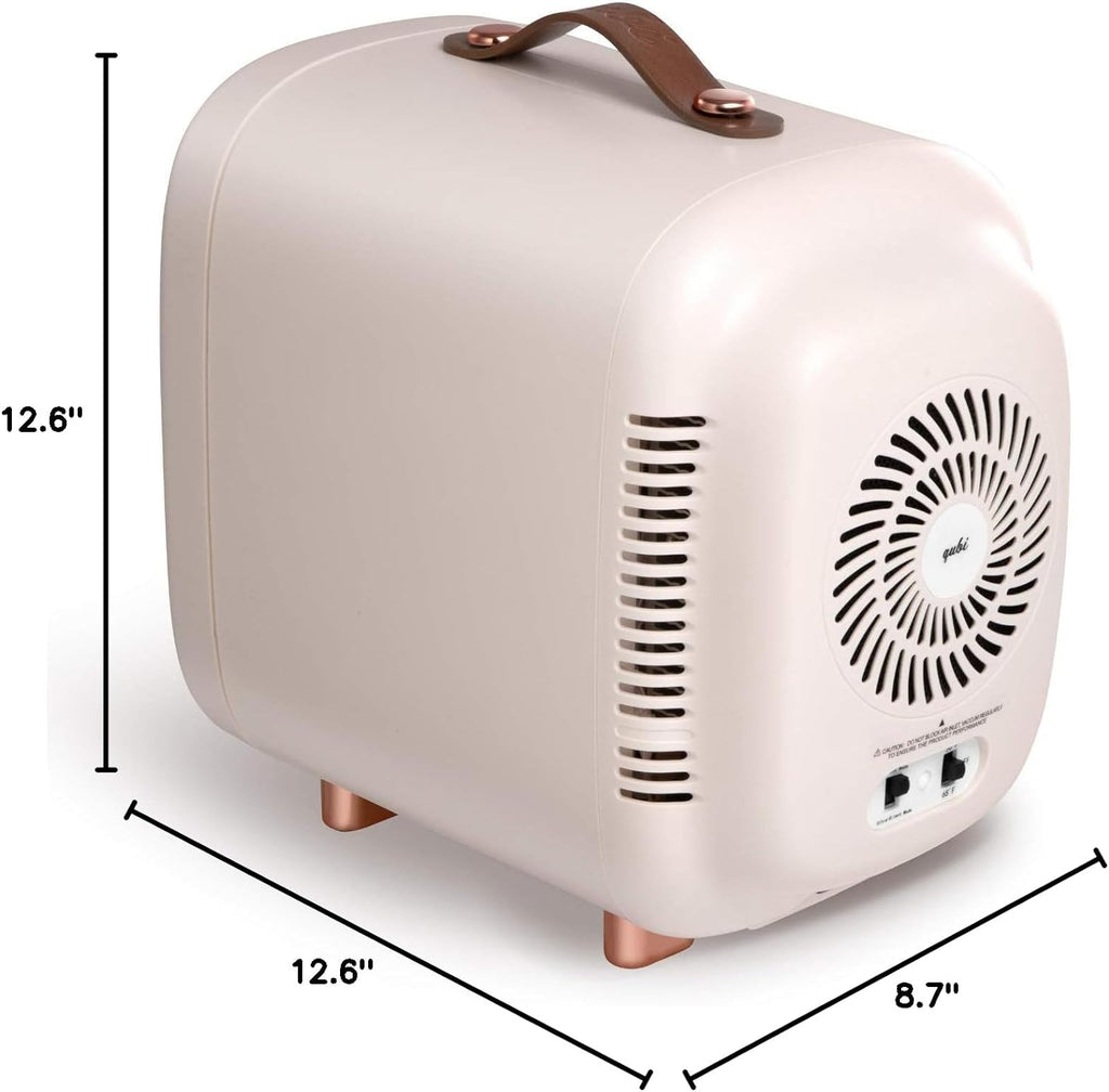 Mini Fridge, Professional Skincare Fridge, Mini Cosmetics Makeup Fridge, Compact Fridge 5 Liter (Cream White)
