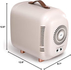 Mini Fridge, Professional Skincare Fridge, Mini Cosmetics Makeup Fridge, Compact Fridge 5 Liter (Cream White)