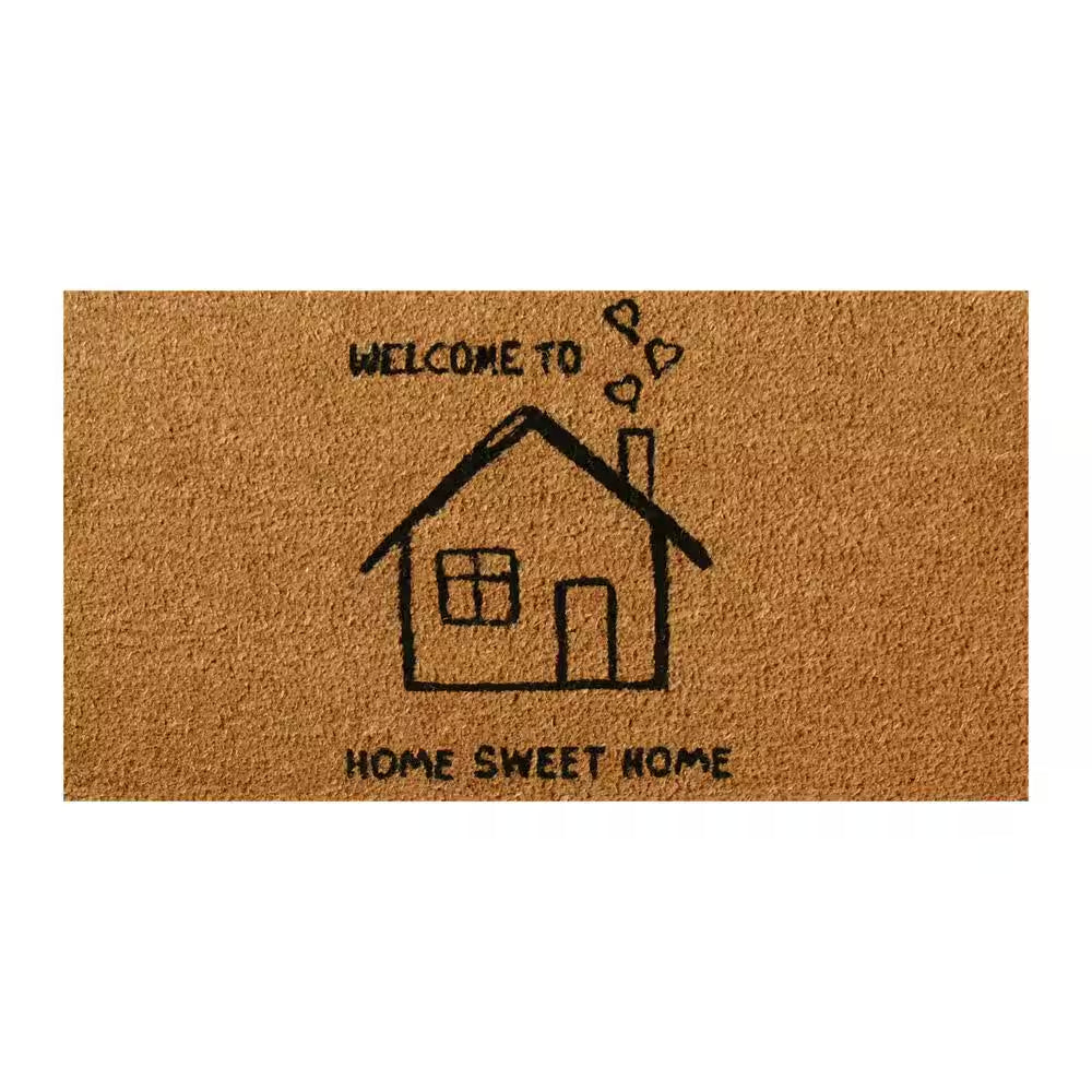 Sweet and Loving Home 18 In. X 30 In. Natural Coir Home Sweet Home Doormat