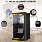 Portable Infrared Sauna, Full Size Far Infrared Sauna, One Person Sauna Tent, Separate Heating Foot Pad and Portable Sauna Chair Home Saunas for Relaxation Detox