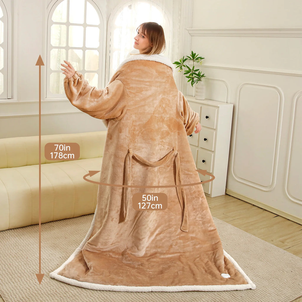 Heated Blanket Throw Size, Washable Heated Throw Blanket Electric, Electric Throw Blanket, Beige, 50" X 70", Blanket Warmer Heating Blanket Heat Warming Blanket Electric Blanket Throw Heater