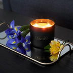 3 Wick Candle, Bergamot & Jasmine Large Christmas Scented Candles | Soy Candles | Holiday Candle Gifts for Women and Men | Home Fragrance | Aromatherapy | 14.5 Oz, 45 Hour Burn