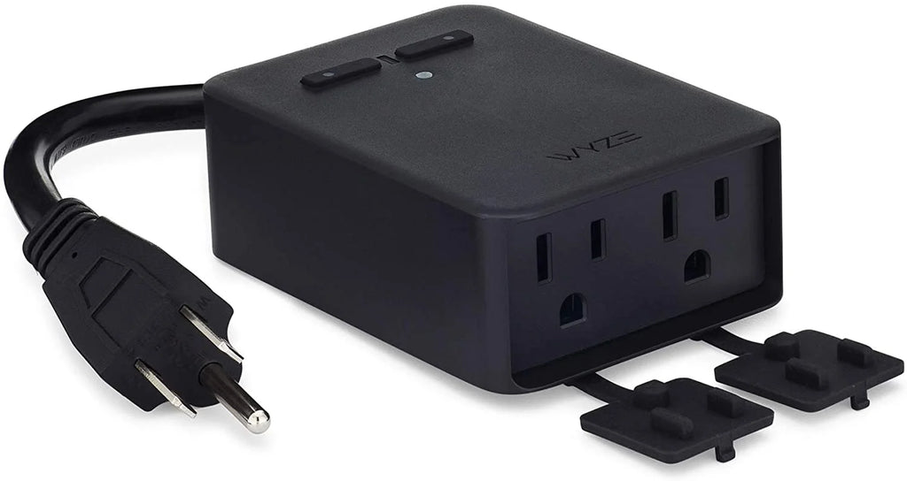 Smart Home Smart Indoor/Outdoor Plug, Wifi Enabled, Black