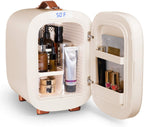 Mini Fridge, Professional Skincare Fridge, Mini Cosmetics Makeup Fridge, Compact Fridge 5 Liter (Cream White)