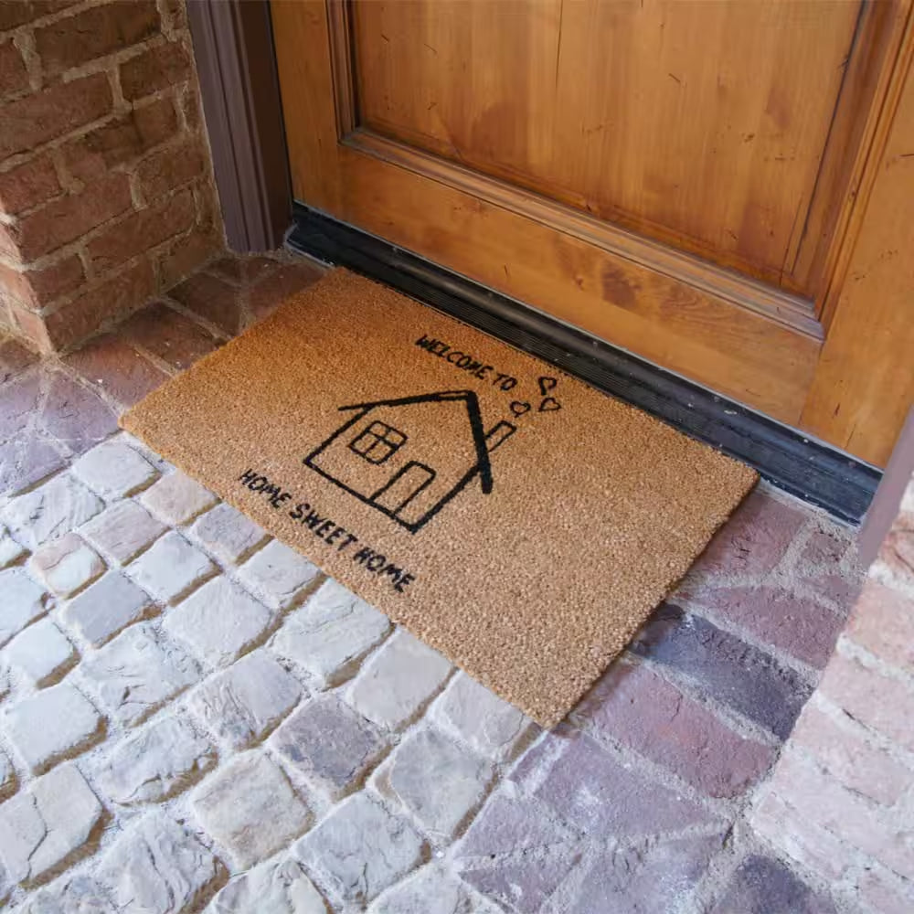 Sweet and Loving Home 18 In. X 30 In. Natural Coir Home Sweet Home Doormat