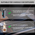 Smart Car Air Freshener Refill - 3 Pcs Long Lasting Aroma Replacement for Car Diffuser (Ocean)